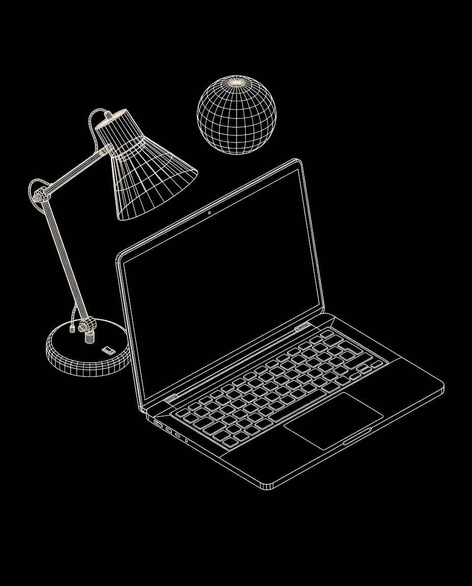 Isometric wireframe icon for After-Hours Answering