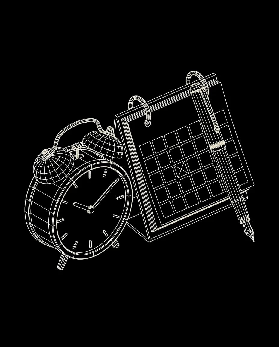 Isometric wireframe icon for Patient Scheduling