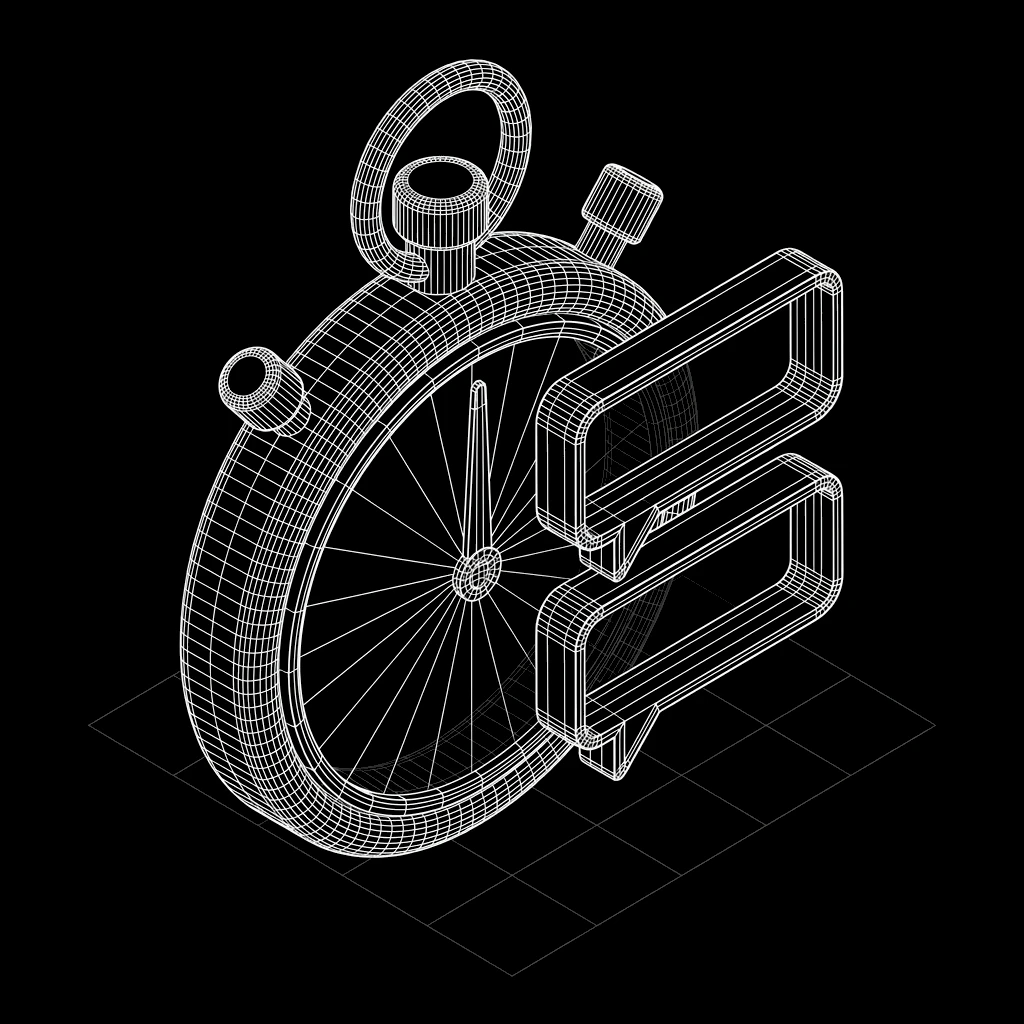 Isometric wireframe icon for Per-Turn Latency