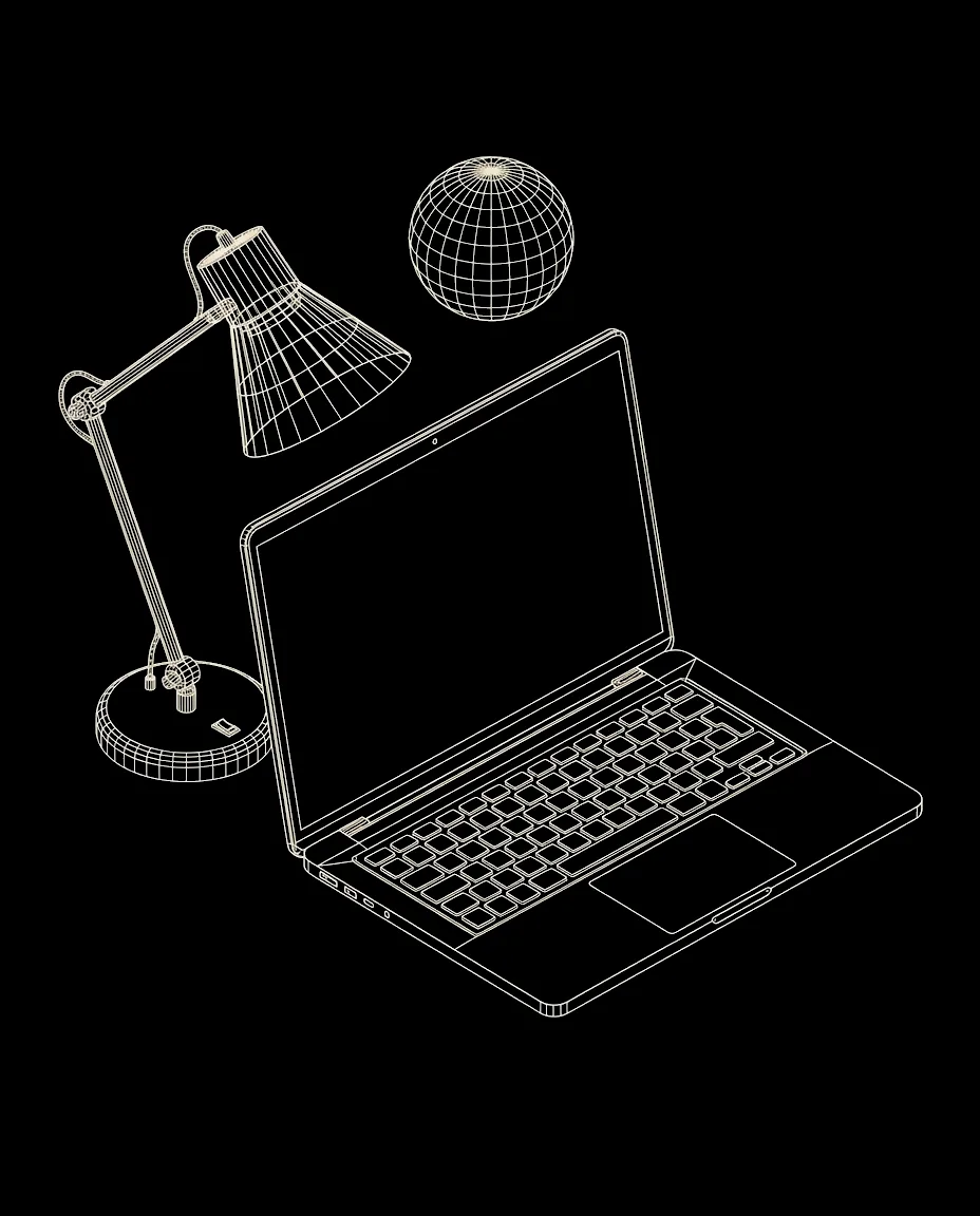 Isometric wireframe icon for After-Hours Answering