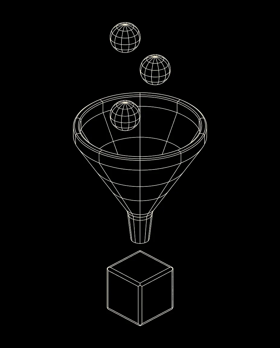 Isometric wireframe icon for Hardship Referrals