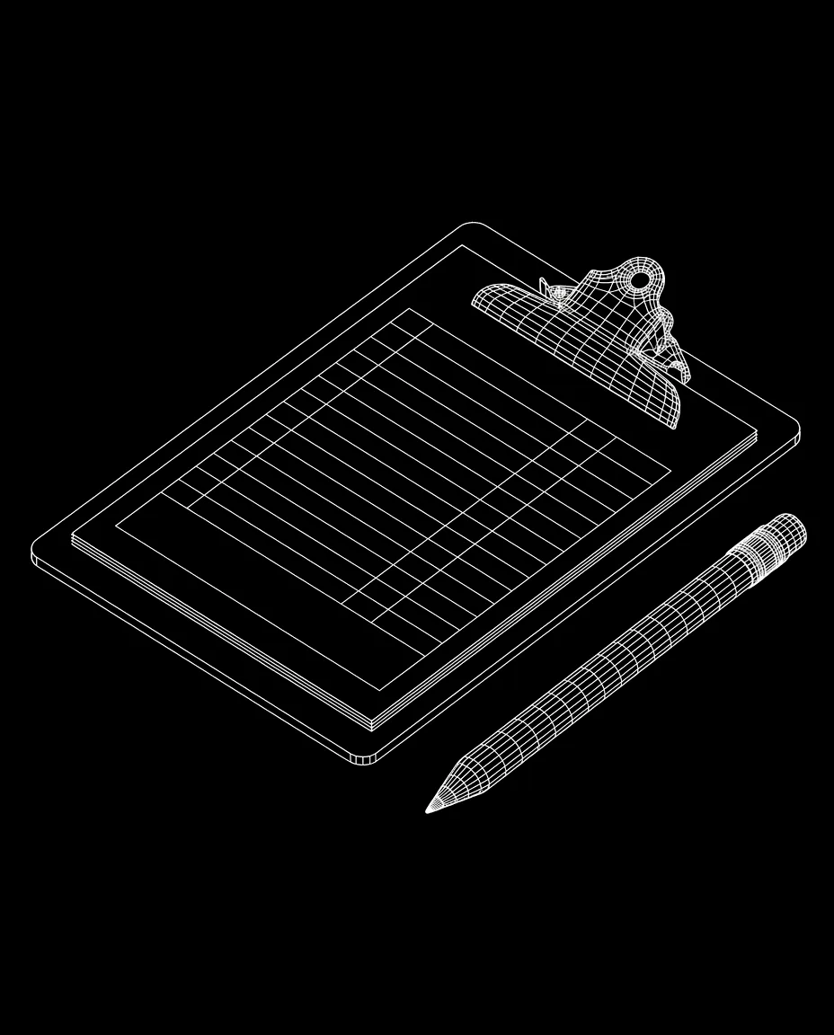 Isometric wireframe icon for Prescription Refills