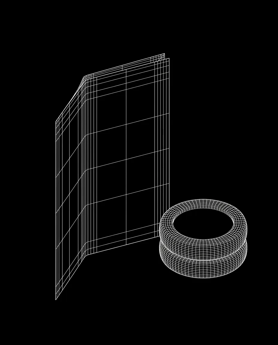 Isometric wireframe icon for Payment Processing