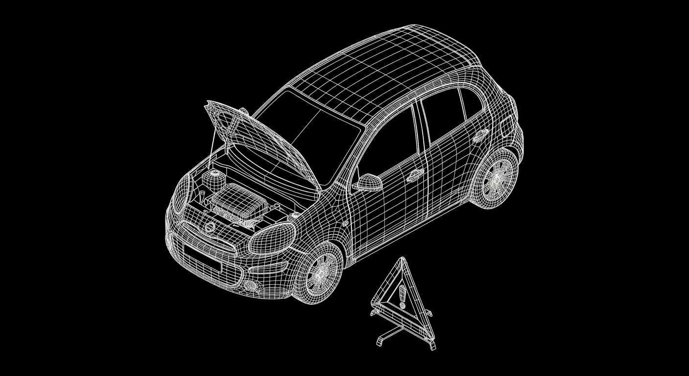 Isometric wireframe icon for Driver Check-In