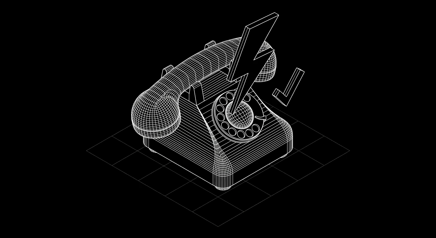 Isometric wireframe icon for Instant Resolution