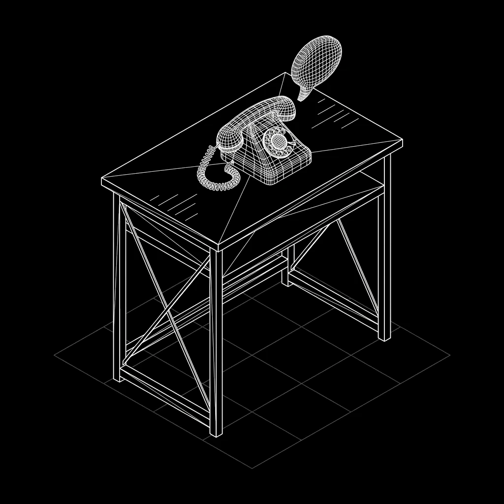 Isometric wireframe icon for Professional Greeting